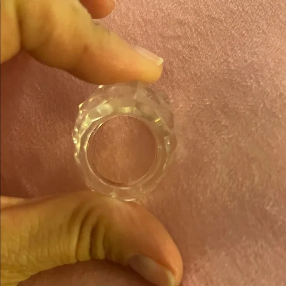 21# Clear Geometric Statement Ring - Picture 7 of 10